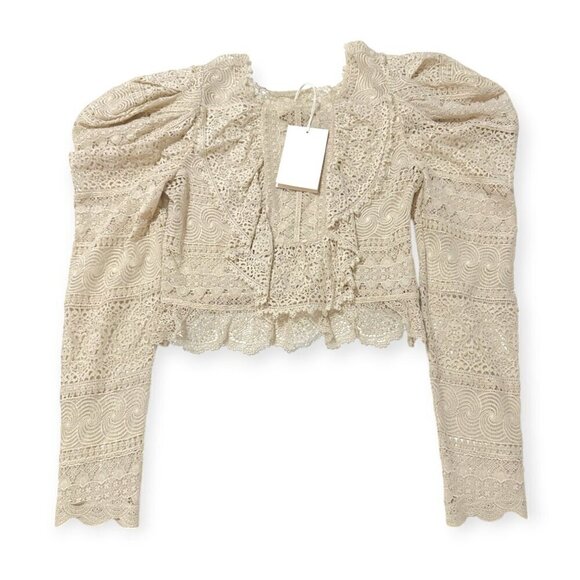 Ulla Johnson Eloise Blouse in Pearl, Size 4 New with tag - Picture 7 of 16